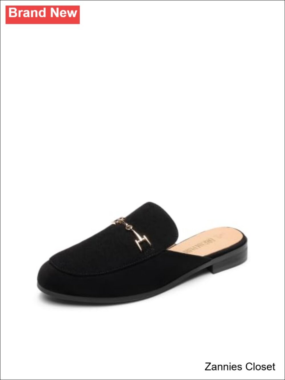 ✨ DREAM PAIRS Faux Suede Mules for Women Slip On Comfortable Flats
